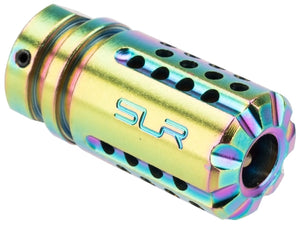 SLR Synergy Licensed Ti Mini-Comp 5.56 for Airsoft Rifles By Dytac (Thread: 14mm Negative / Multi Tone)