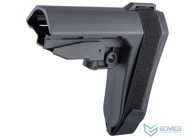 EMG "Beta" Brace-Style Retractable Stock for M4 Series Airsoft Rifles (Color: Black)