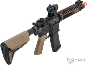 EMG Colt Licensed M4 SOPMOD Block 2 Airsoft AEG Rifle with Daniel Defense Rail System (Model: 9.5" MK18 / Tan)