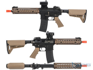 EMG Colt Licensed M4 SOPMOD Block 2 Airsoft AEG Rifle with Daniel Defense Rail System (Model: 9.5" MK18 / Tan)