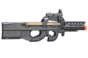 FN Herstal Licensed Cybergun P90 RIS Airsoft AEG with Integrated Mock Suppressor