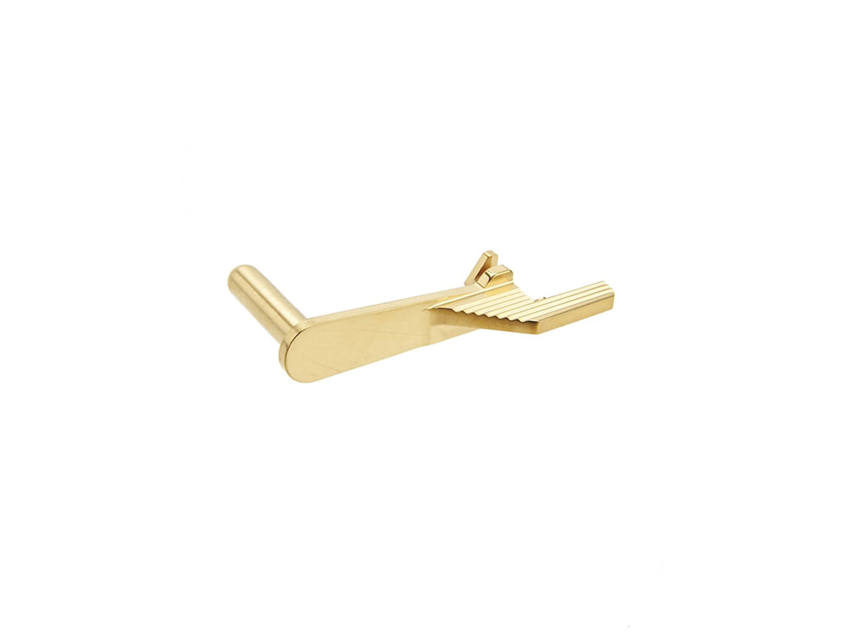 Atlas Custom Works Stainless Steel Type 2 Extended Slide Stop for Hi-Capa Airsoft Gas Blowback Pistols (Color: Gold)