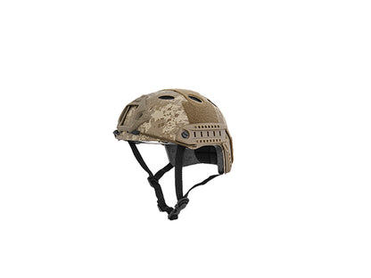 Lancer Tactical CA-740D HELMET w/ Retractable Visor in Desert Digital (Basic Version)