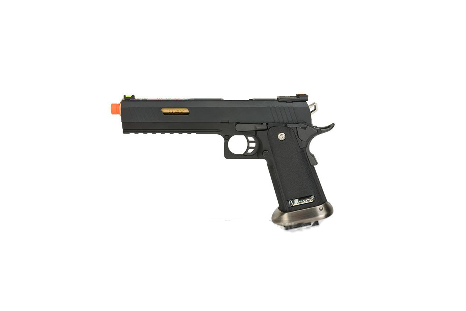 WE-Tech Hi-Capa 6" IREX Competition GBB Airsoft Pistol (Color: Black / Gold Barrel)