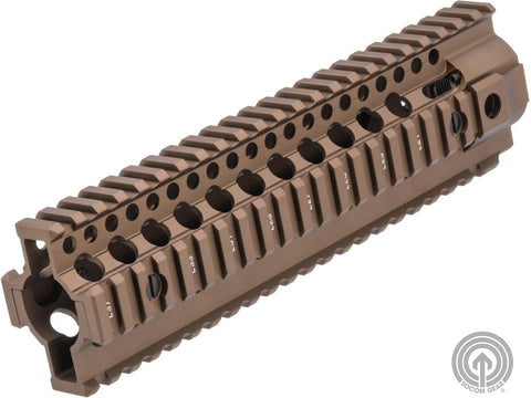 CYMA Lite Free Float M-LOK Rail System for M4/M16 Series Airsoft AEG Rifles (Size: 13.7" / Dark Earth)