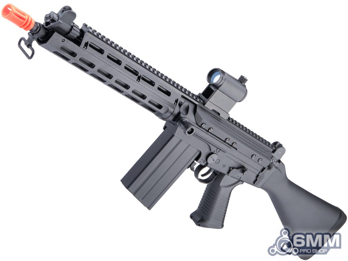 6mmProShop FAL Carbine Airsoft AEG w/ M-LOK Handguard (Version: Carbine Barrel / Full Stock)
