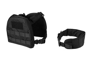 Lancer Tactical - Nylon Children's Tactical Molle Vest w/ Battle Belt - Black