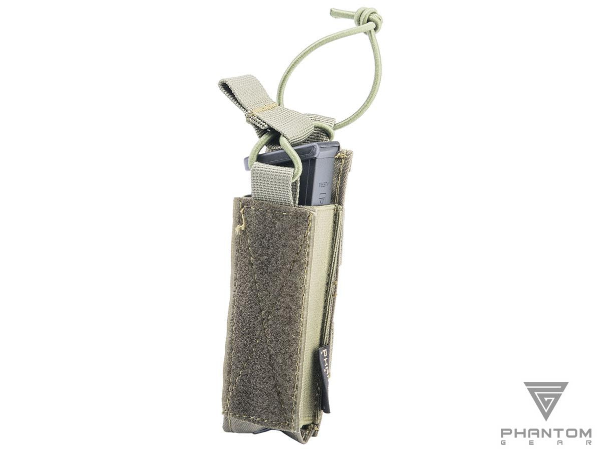 Phantom Gear Single Pistol Open Top Magazine Pouch w/ Loop Front