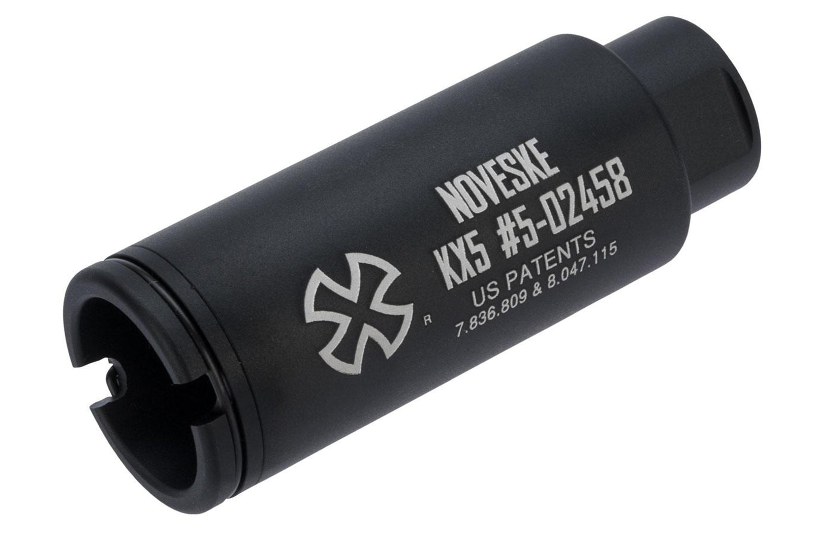 SOCOM Gear Noveske Licensed KX5 Sound Amplifying Flash Hider for Airsoft Rifles 14mm negative
