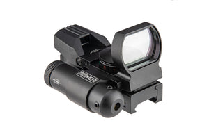Lancer Tactical 4-Reticle Red/Green Dot Reflect Sight w/ Laser