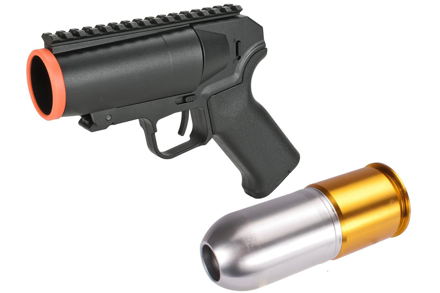 6mmProShop Airsoft Pocket Cannon Grenade Launcher Pistol (Launcher + Multi-Purpose Shell)