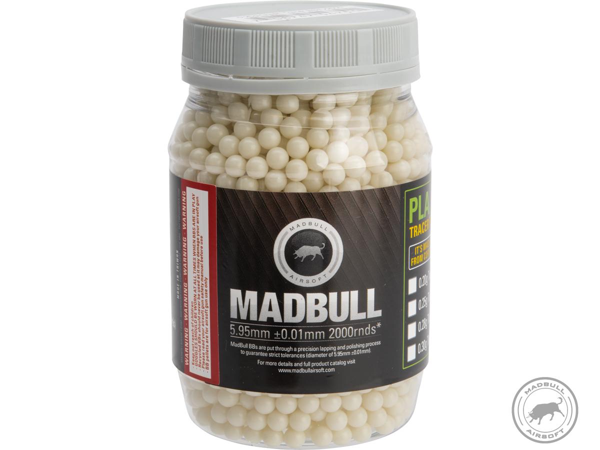 MadBull Precision 6mm Airsoft Tracer BB (Model: .25g Alien Green / 2000rd Bottle)