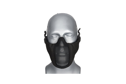 G-Force Pilot Full Face Helmet w/ Steel Mesh Face Guard (Color: Black Camo)