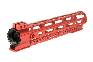 LANCER TACTICAL - LIGHTWEIGHT FREE FLOAT 10.5" M-LOK ALUMINUM HANDGUARD -RED