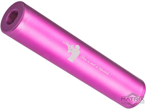 Matrix Airsoft Mock Suppressor / Barrel Extension - 30 X 150mm (Style: Not Lipstick / Pink)