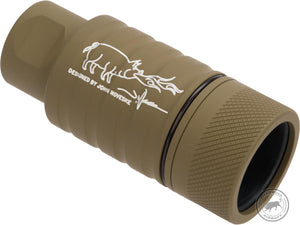 Madbull Licensed Noveske KFH Airsoft Amplifier Flash Hider (Color: Tan / 14mm Negative)