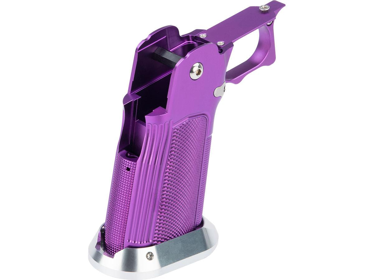 EDGE Airsoft "MET" Custom Aluminum Grip for Tokyo Marui Hi-Capa Airsoft Pistols (Color: Purple)