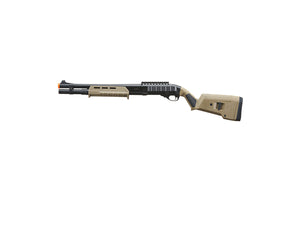 Golden Eagle Airsoft M870 MP M-LOK Style 3/6-Shot Pump Action Gas Shotgun - Black with Shell Holder