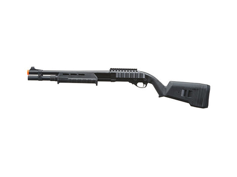 Full Metal Gas M870 Sawed Off Tri-Burst Shot Gun w/Real Wood