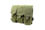 TRIPLE M4 MAG POUCH OD GREEN (FITS 6 M4 MAGS)