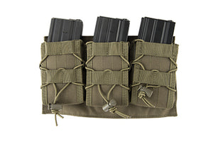 LANCER TACTICAL 1000D NYLON MOLLE TRIPLE M4 MAG POUCH