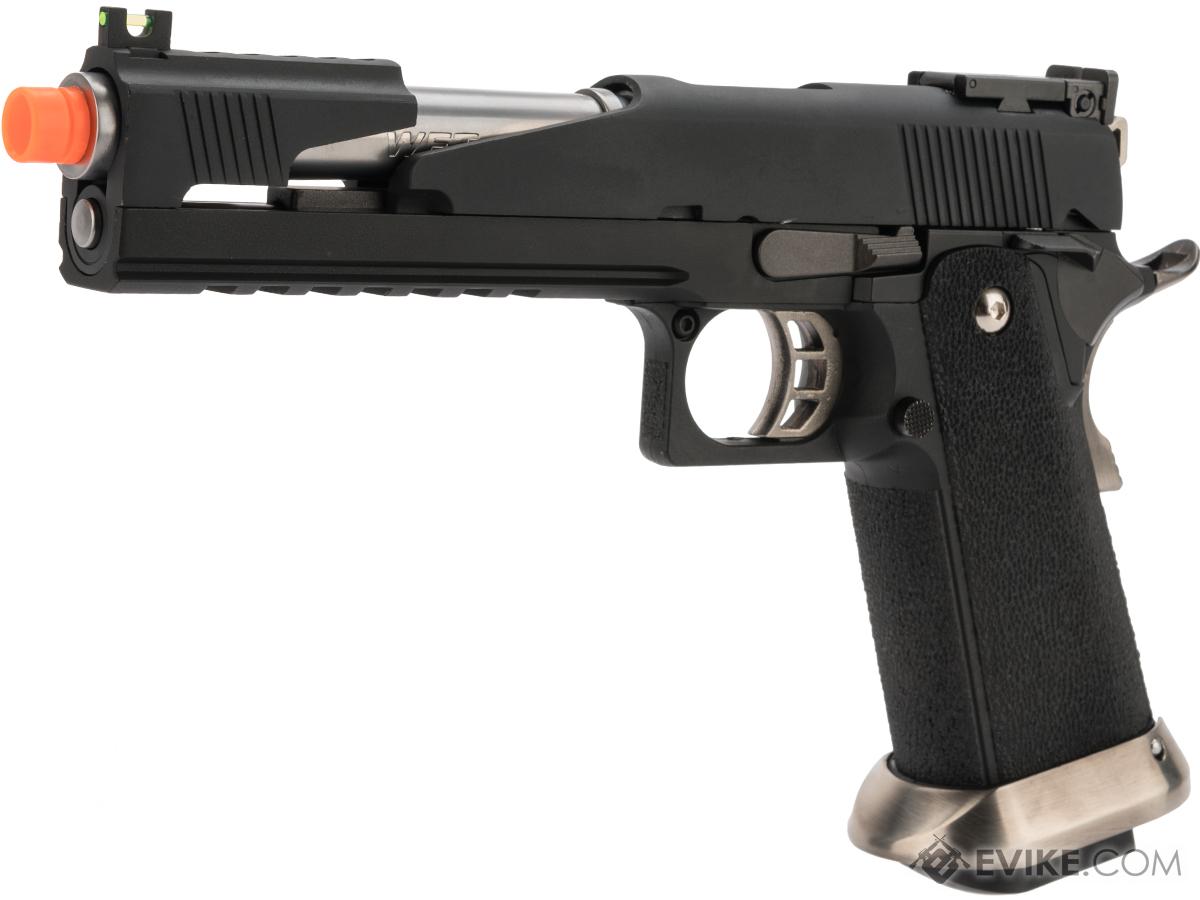 WE-Tech Competition Series Hi-CAPA Gas Blowback Pistol (Model: Alpha Long Slide / Black / Standard Grip)