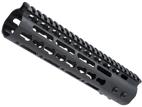 ZCI CNC Aluminum KeyMod Ultra Slim Free Float Handguard for M4 / M16 AEG Rifles (Size: 10")