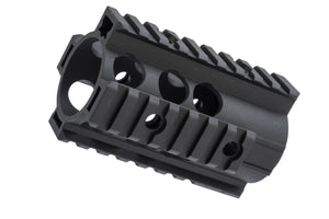 CNC Aluminum Quad Rail Free Float Handguard for M4 / M16 AEG Rifles (Length: 4")