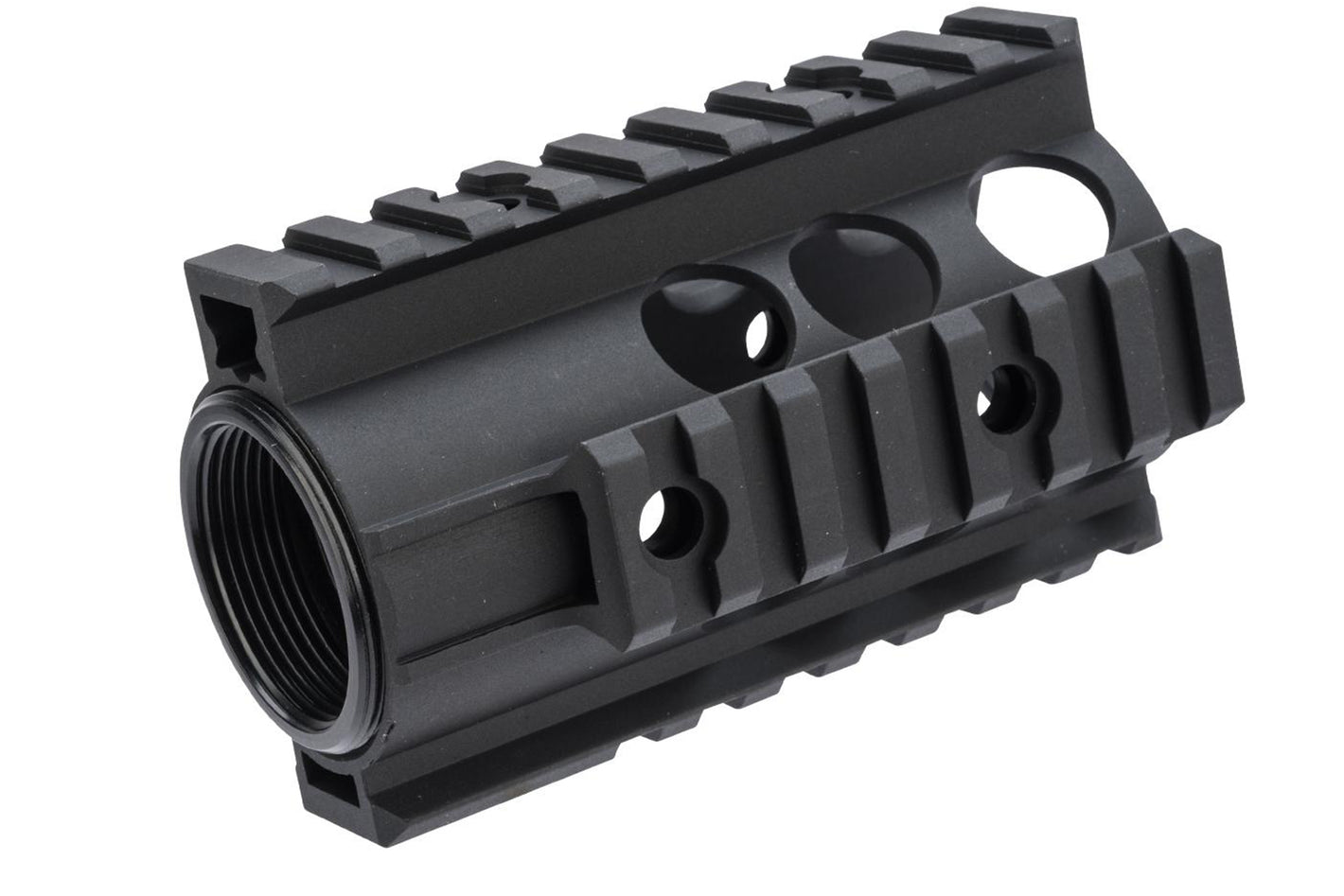 CNC Aluminum Quad Rail Free Float Handguard for M4 / M16 AEG Rifles (Length: 4")